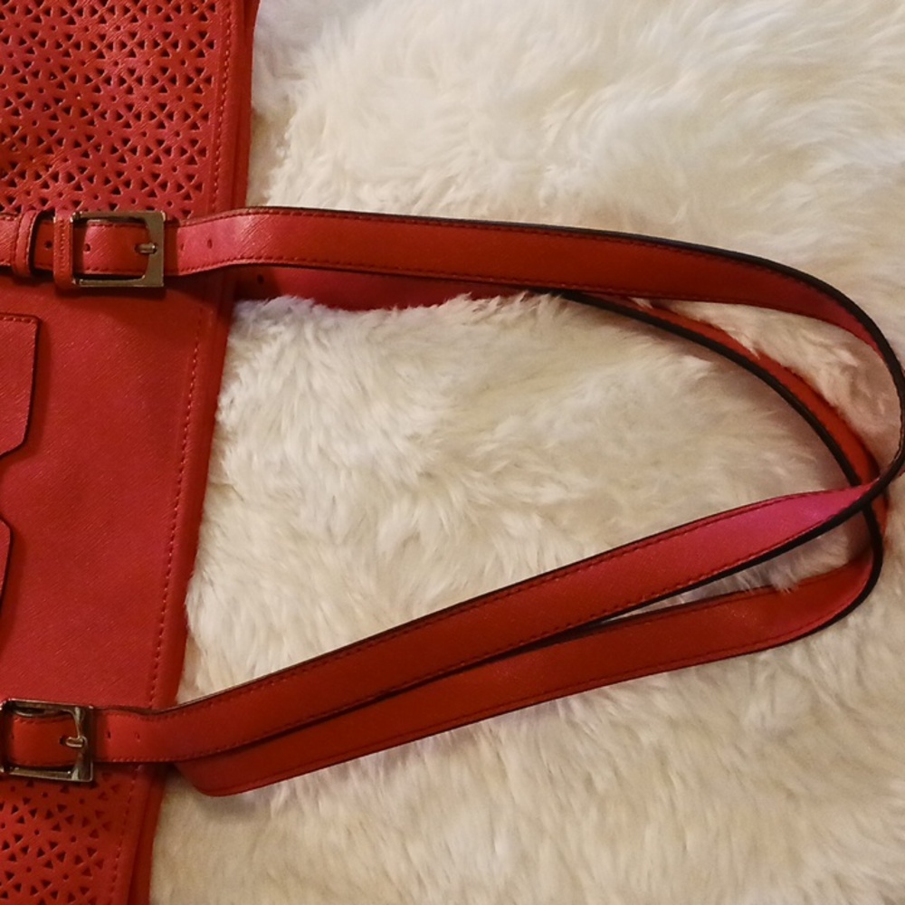 🦋New Large Size Tignanello Leather Laser Cut Large Pink Bag or Tote NWOT - Picture 17 of 17
